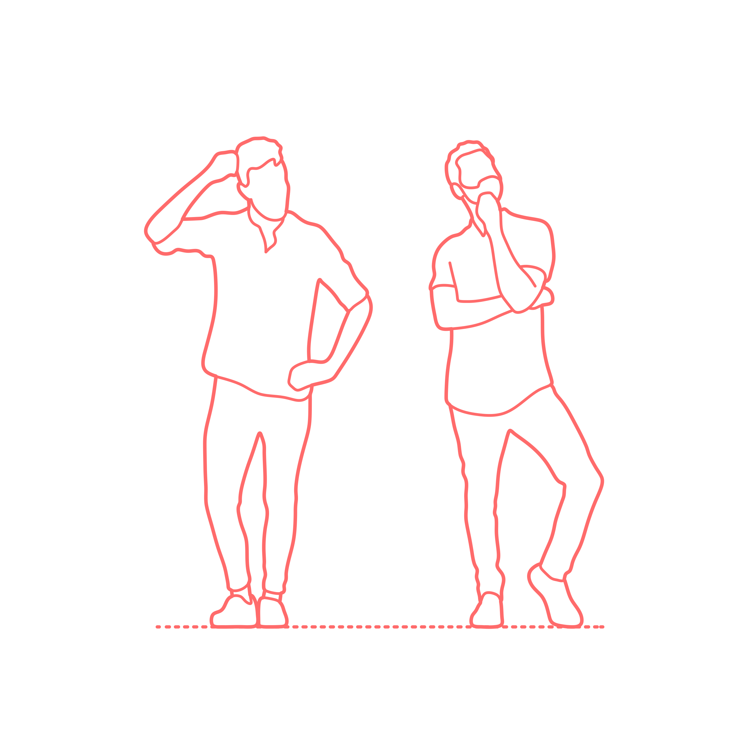 Humans Poses Thinking Men Standing Contour Svg Vector Free Vectors